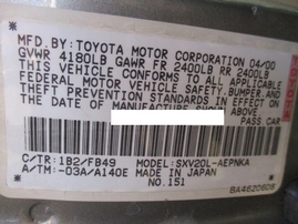 2000 TOYOTA CAMRY LE GOLD 2.2L AT Z16264